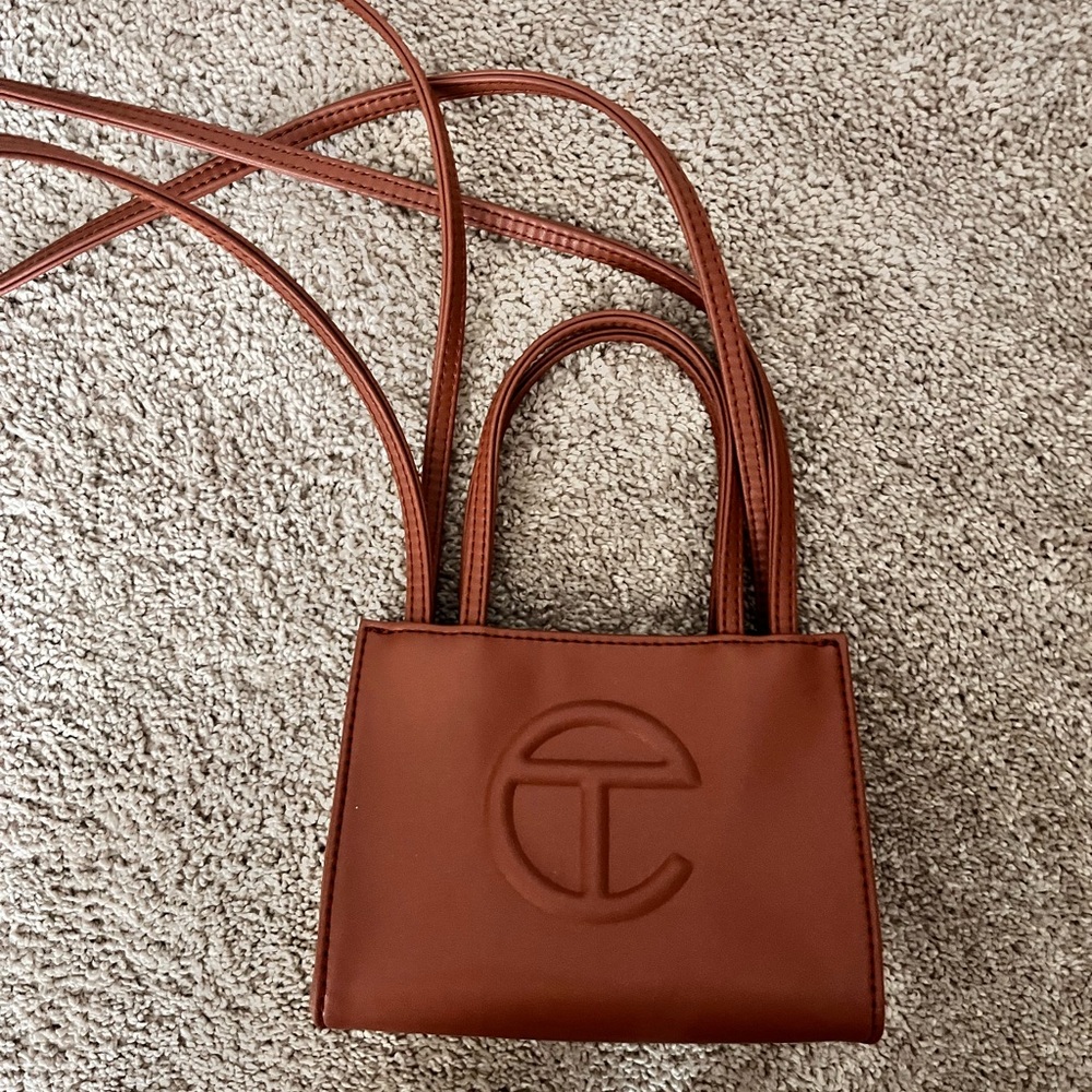 Telfar Small Tan Shopping Bag